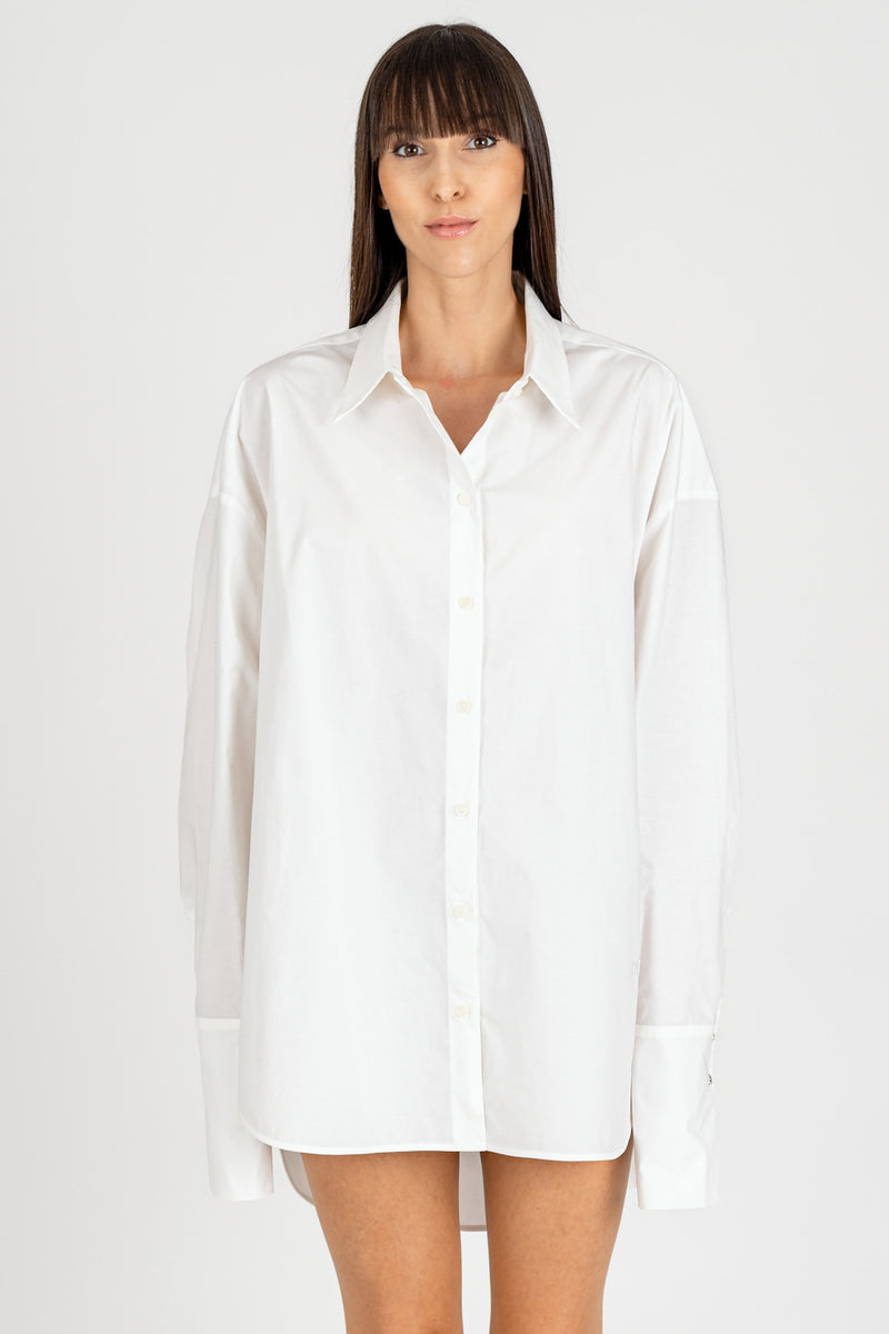 Camicia Over Size Bianco Ottico