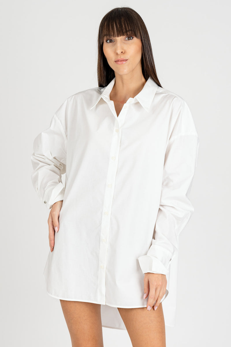 Camicia Over Size Bianco Ottico