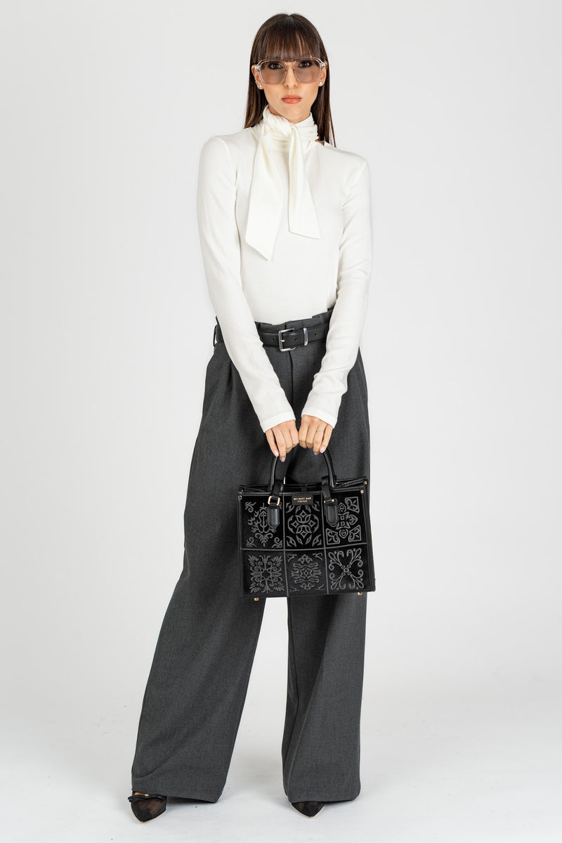 Pantalone con Cintura Grigio