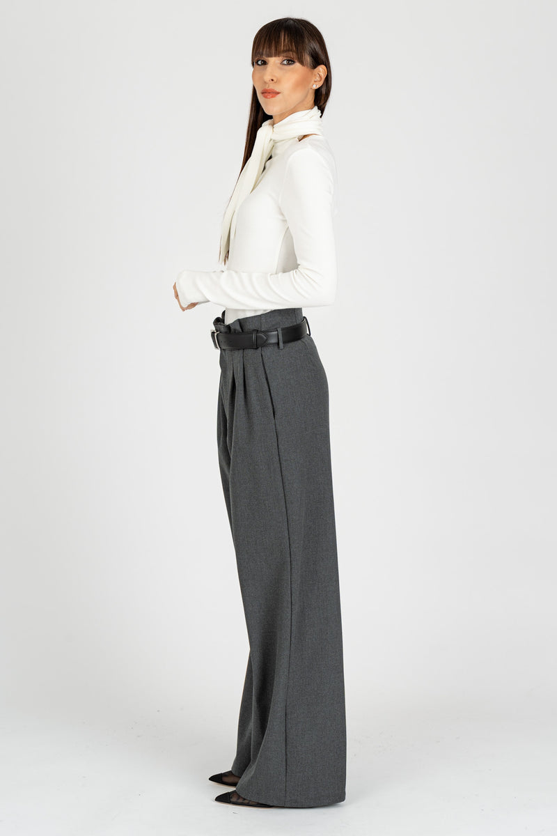 Pantalone con Cintura Grigio