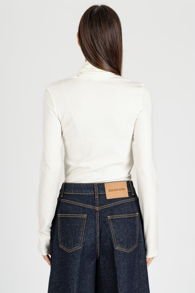 Maglia con Fiocco Panna