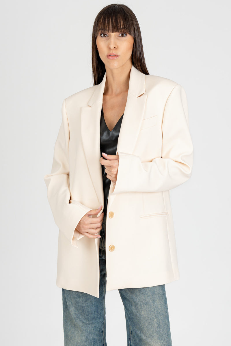 Giacca Blazer 2 Bottoni Odissey White