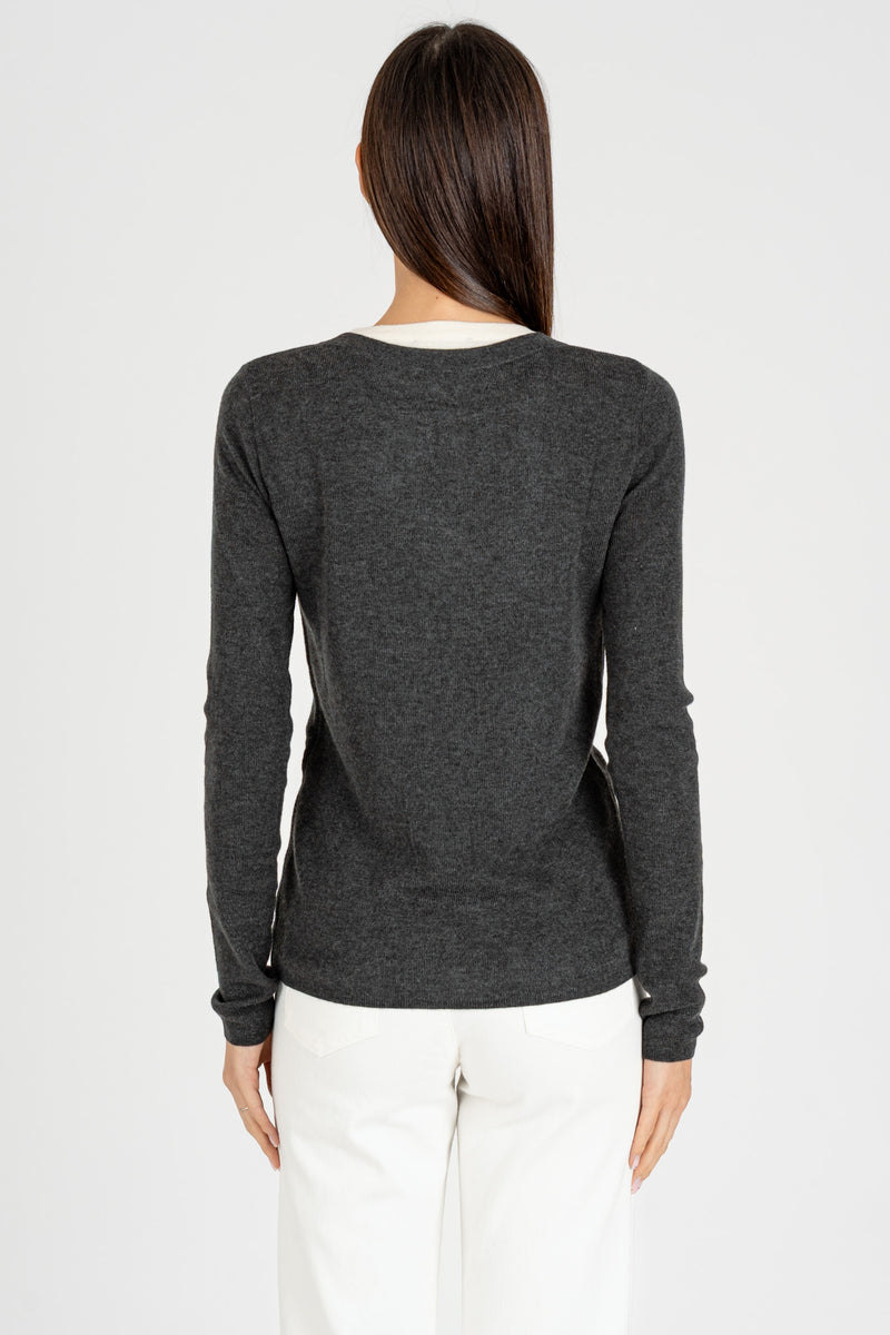 Maglia effetto Doppio Gray Burro