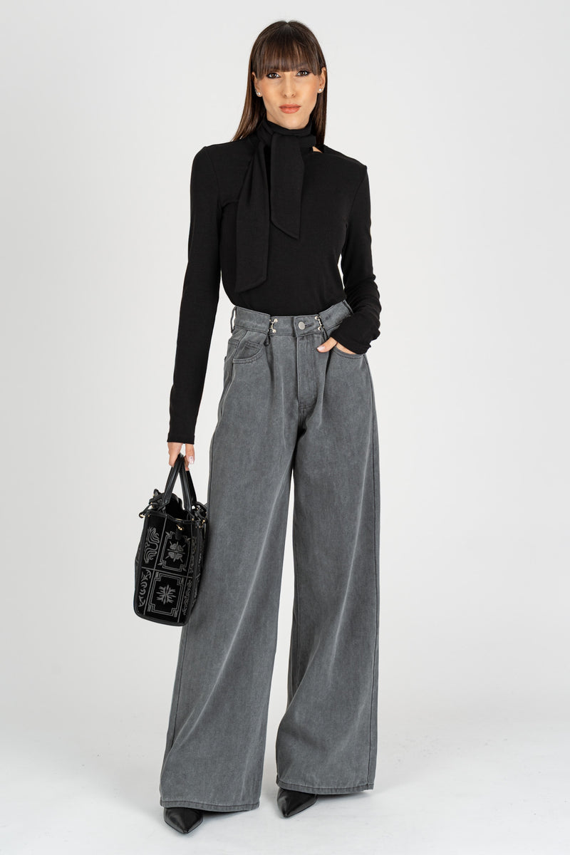 Jeans Palazzo Gray