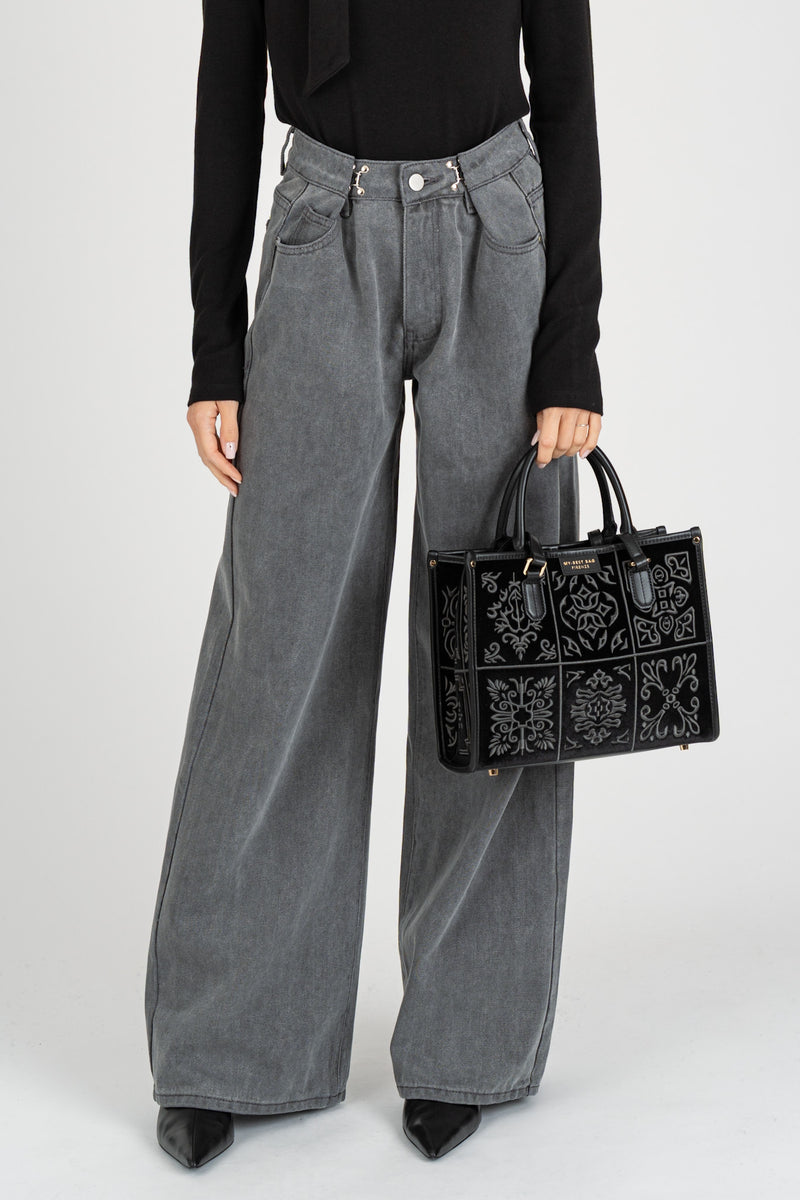 Jeans Palazzo Gray
