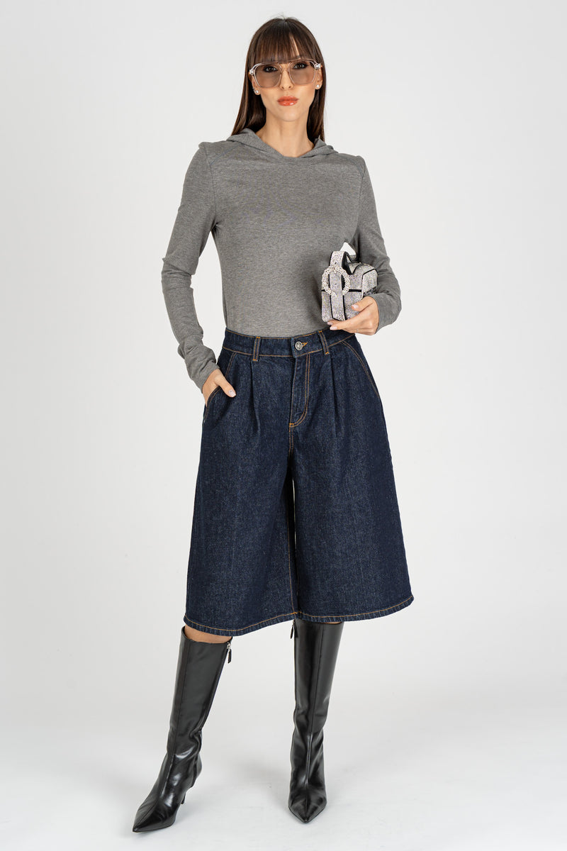 Maglia con Cappuccio Gray