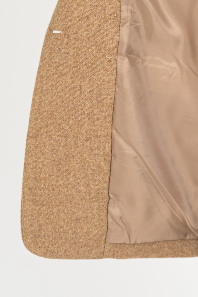 Giacca Caban con Cappuccio Beige