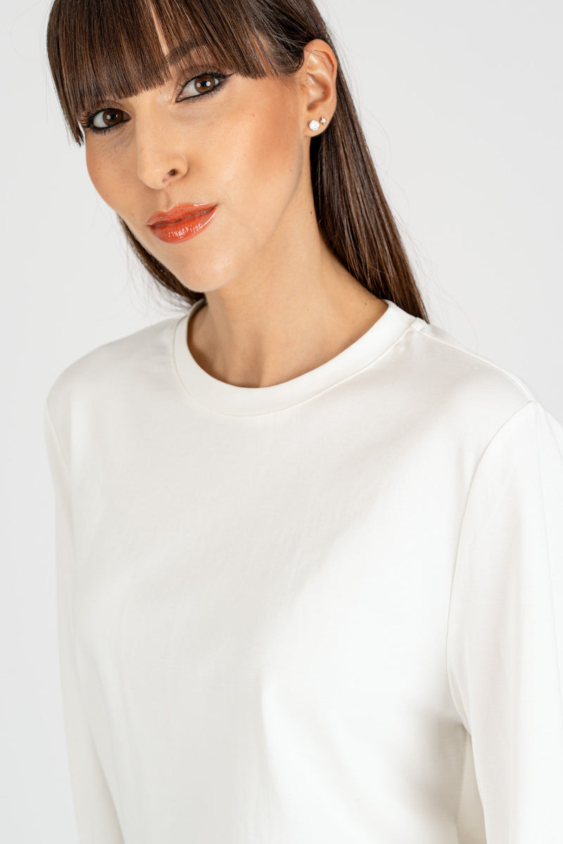 Maglia Spacchetti Panna