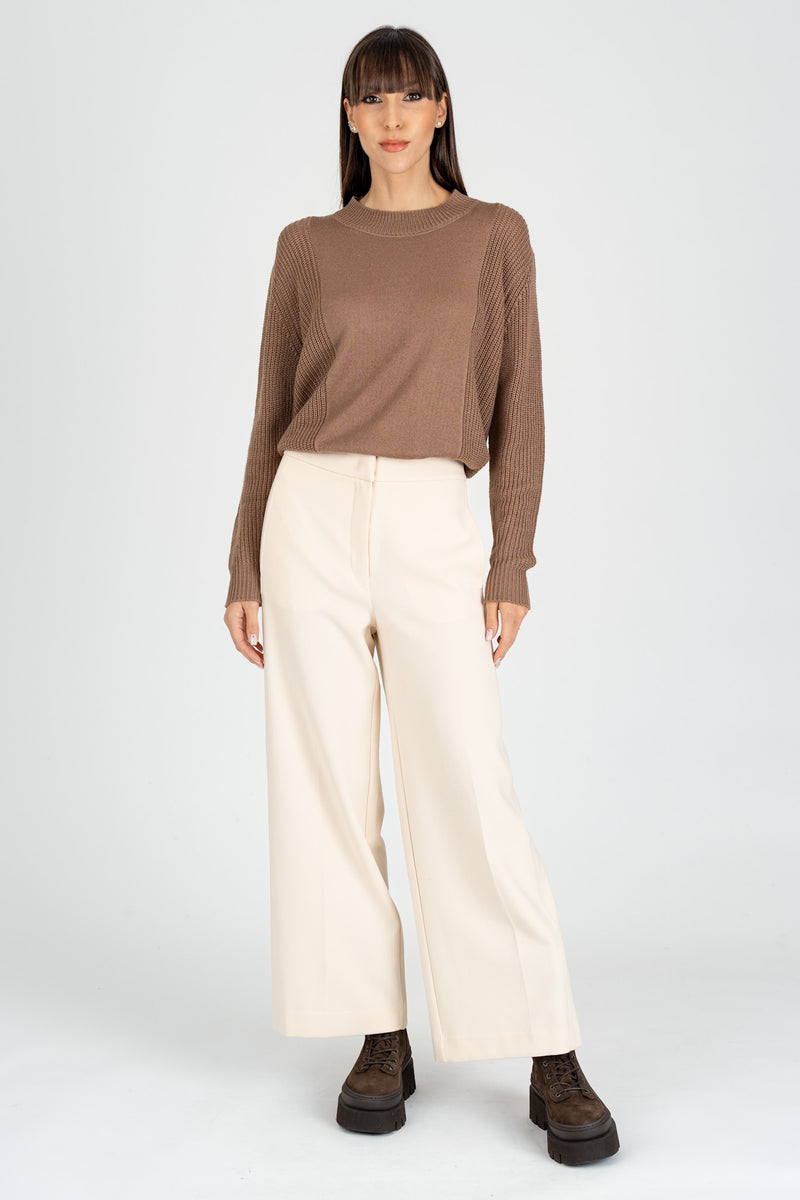 Pantalone Cropped Gesso