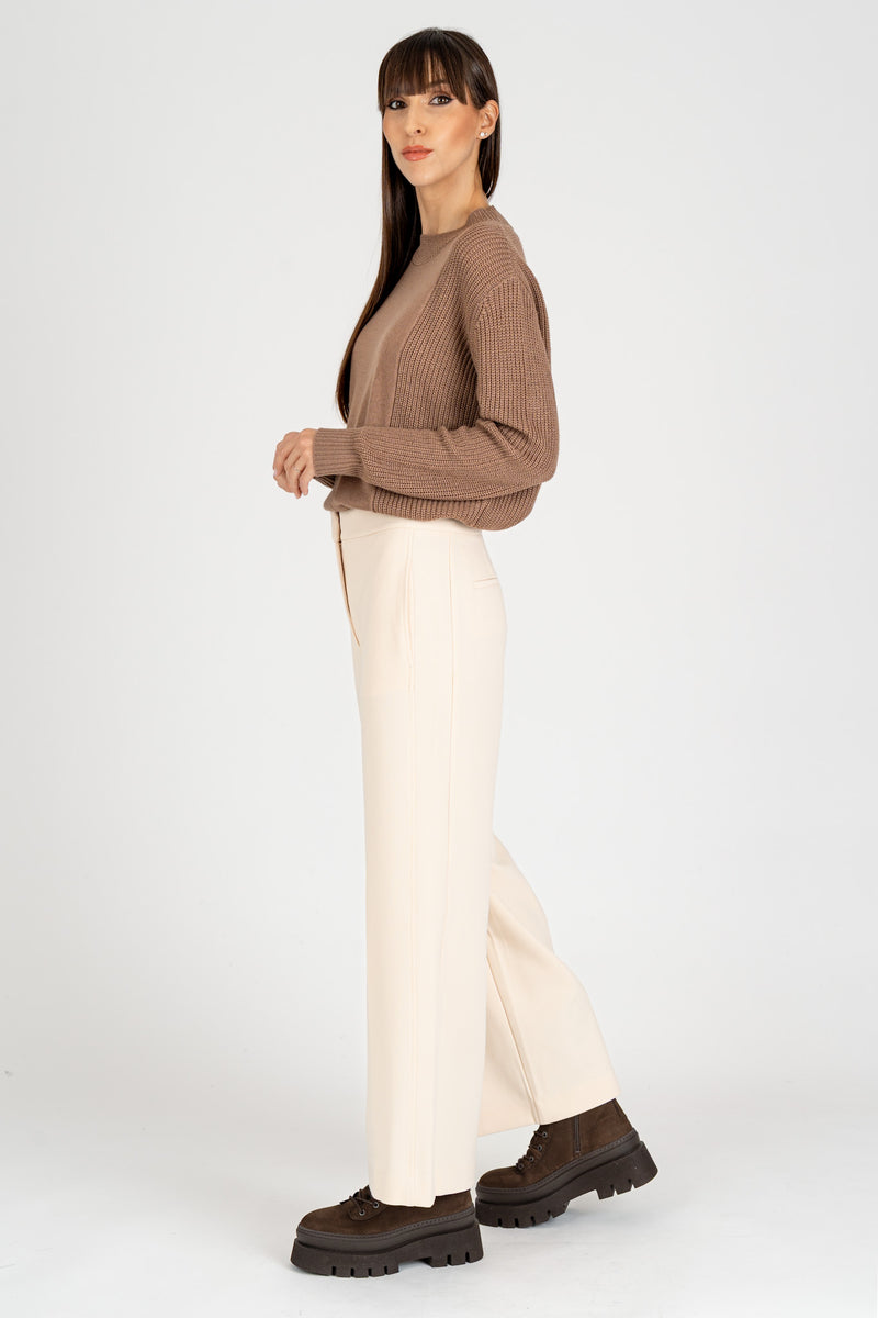 Pantalone Cropped Gesso