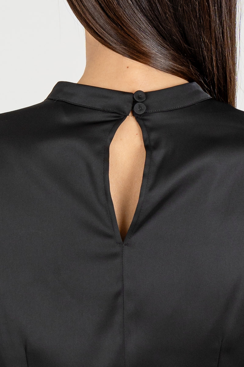 Camicia in Raso Nero