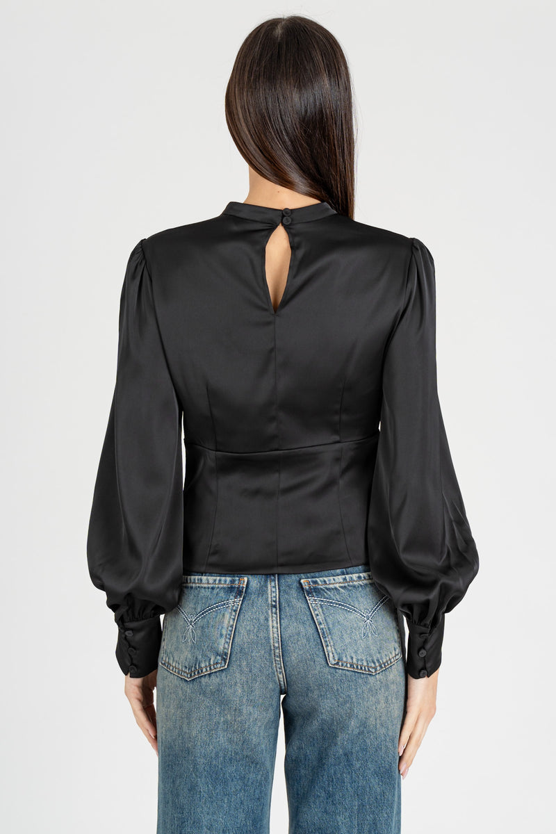 Camicia in Raso Nero