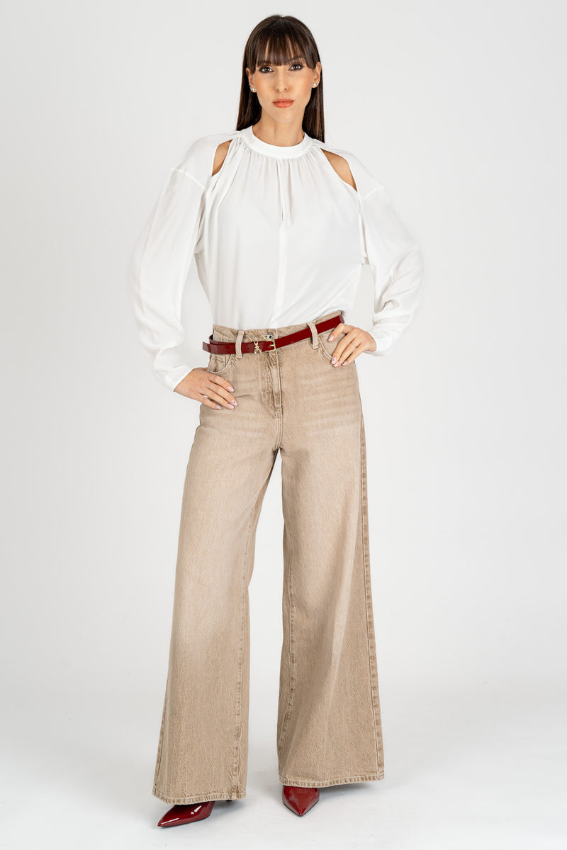Camicia Cut-Out Bianco