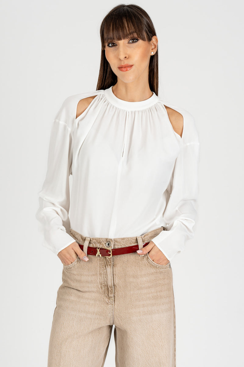Camicia Cut-Out Bianco