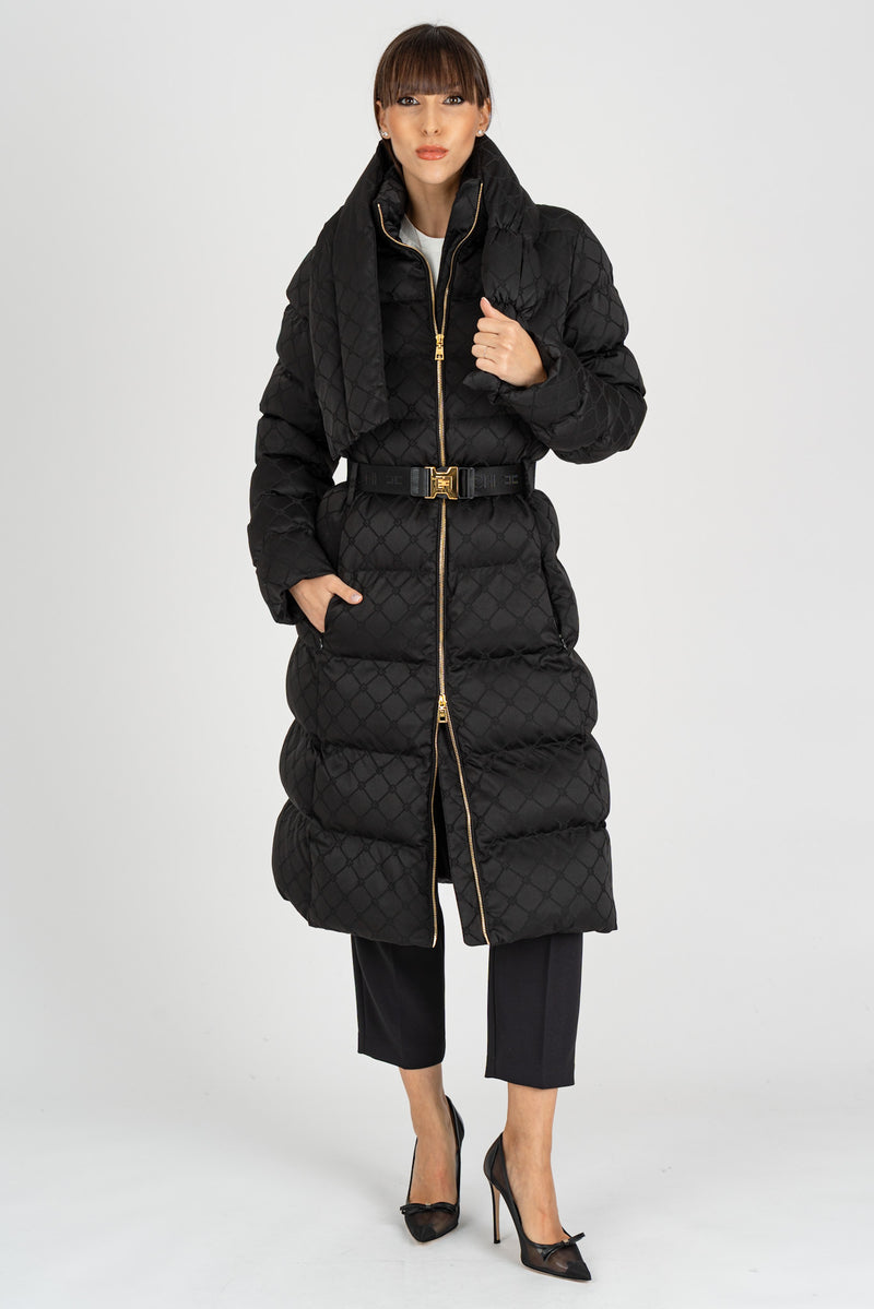 Piumino Jacquard Nero