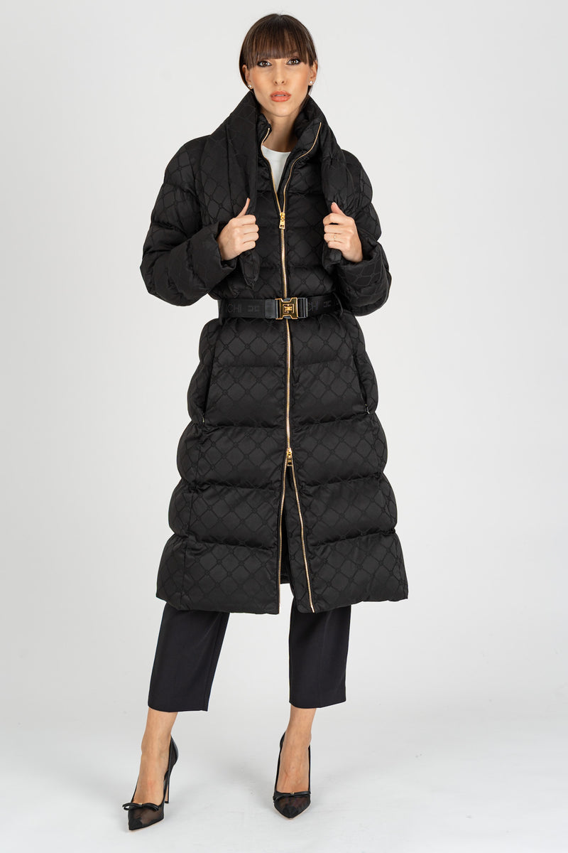 Piumino Jacquard Nero