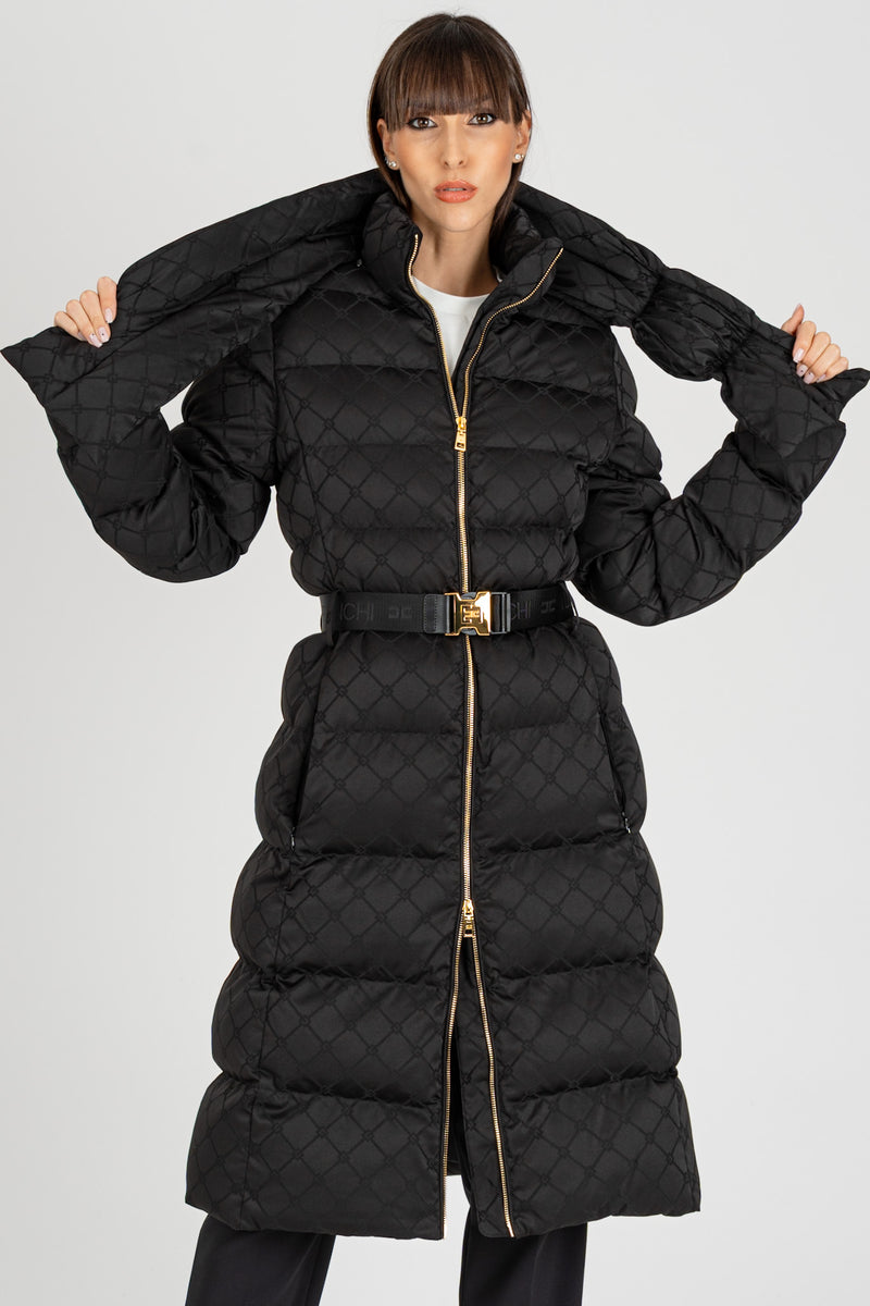 Piumino Jacquard Nero