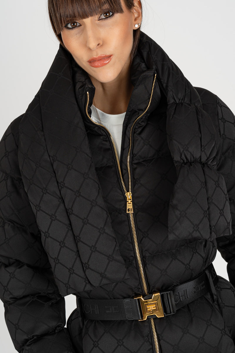Piumino Jacquard Nero