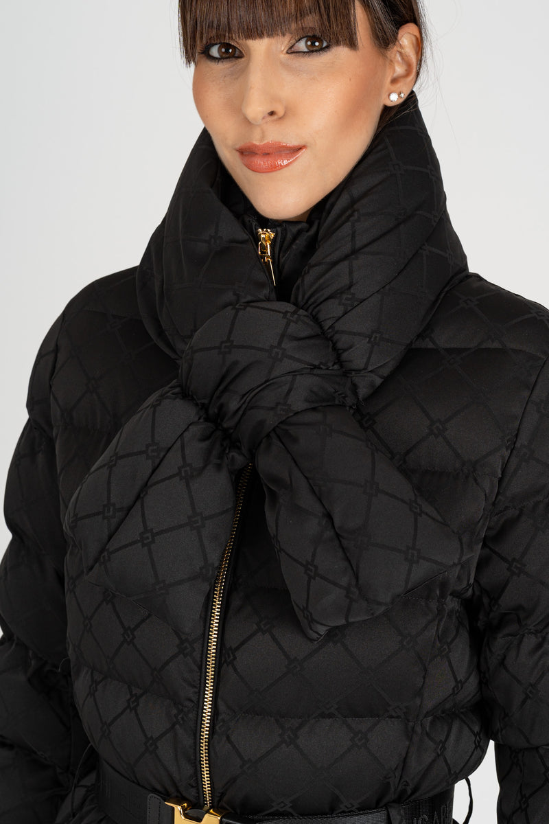 Piumino Jacquard Nero