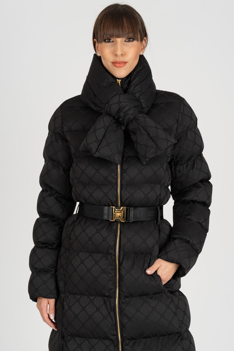 Piumino Jacquard Nero