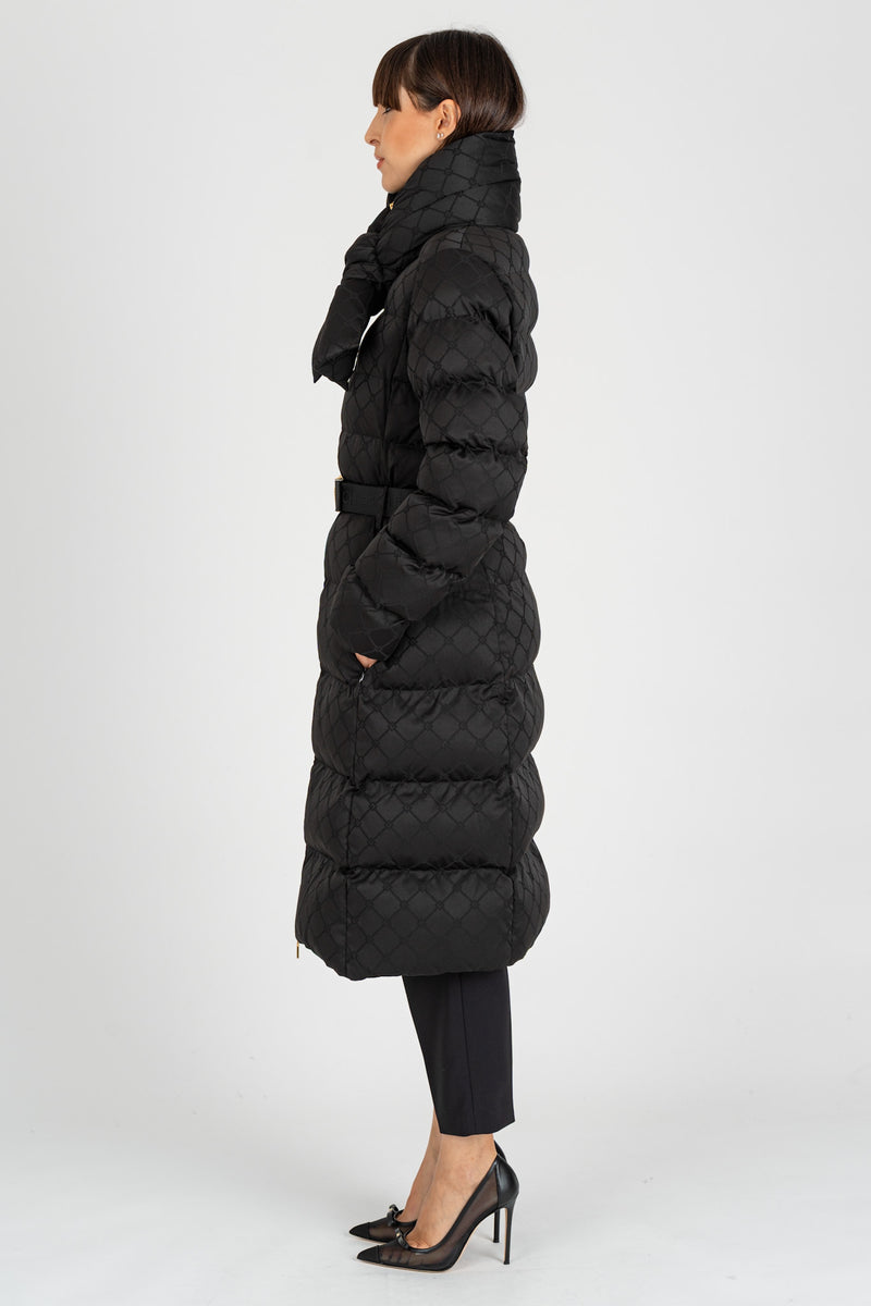 Piumino Jacquard Nero