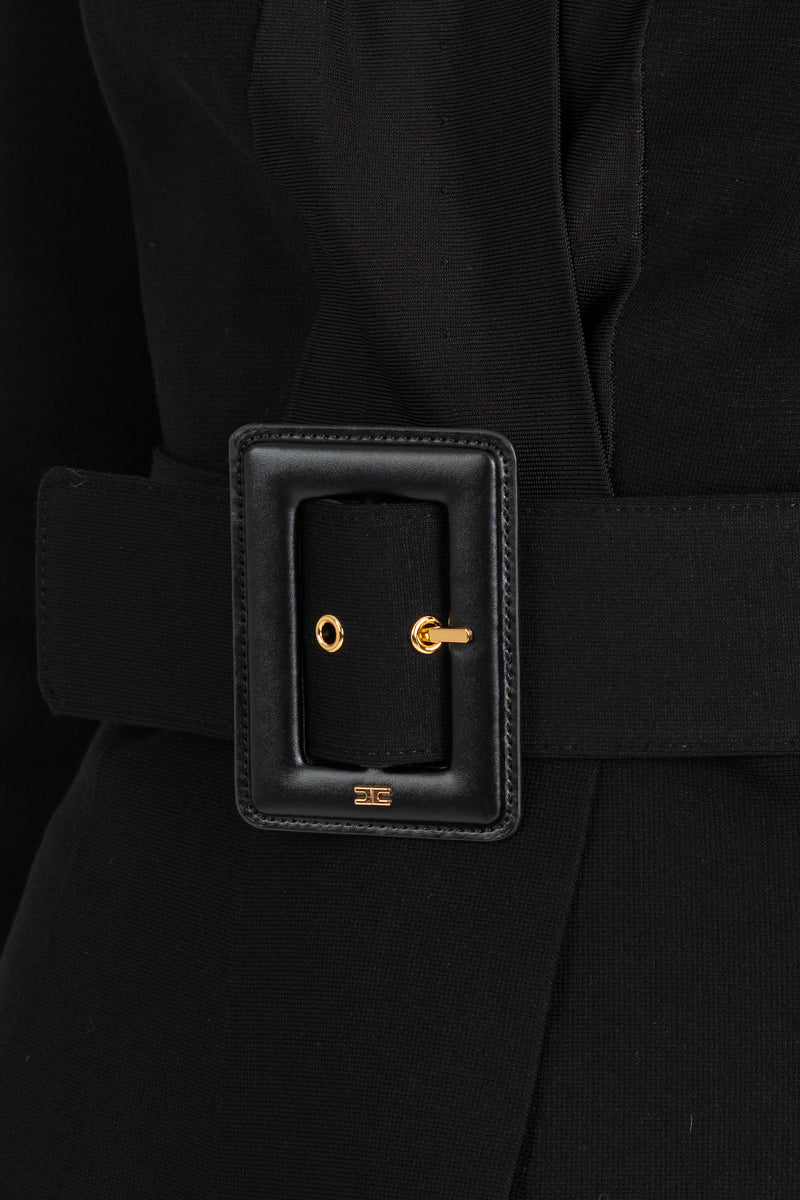 Giacca con Cintura Nero