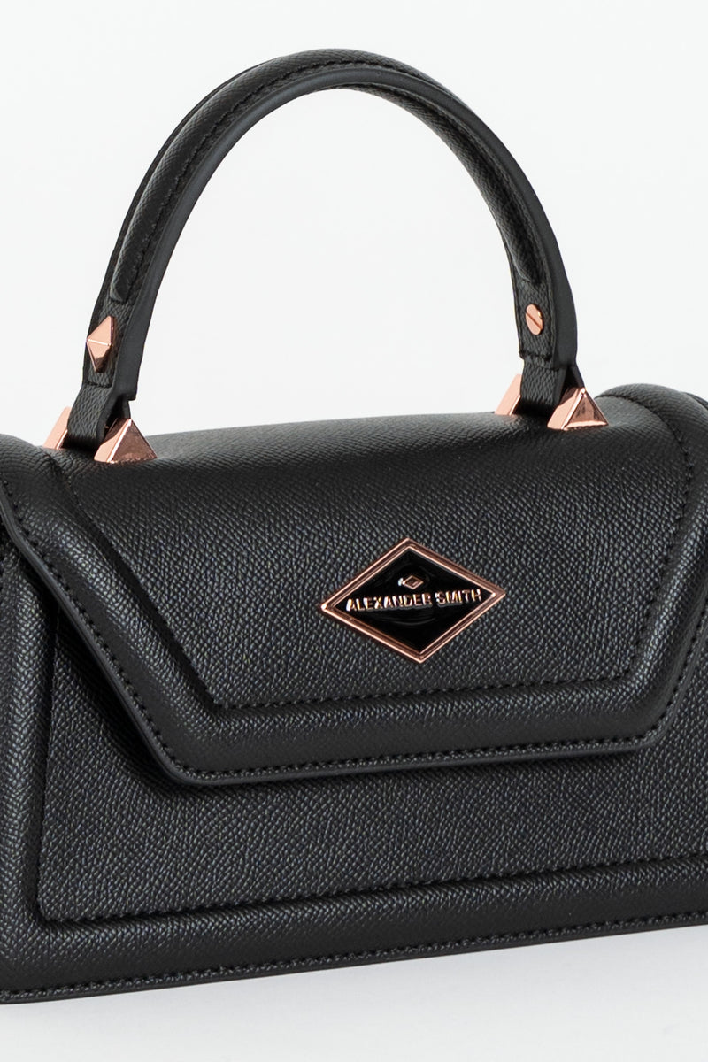 Borsa Elizabeth Mini Palmellato Nero