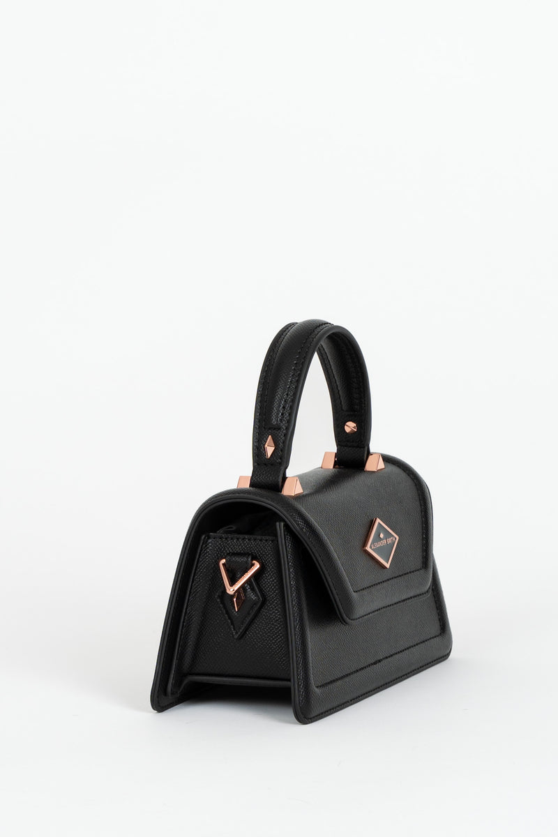 Borsa Elizabeth Mini Palmellato Nero