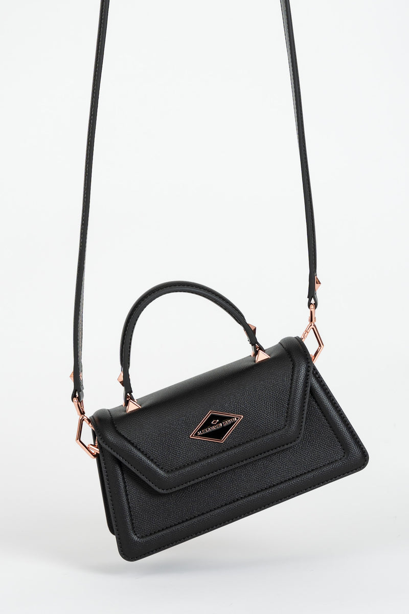 Borsa Elizabeth Mini Palmellato Nero