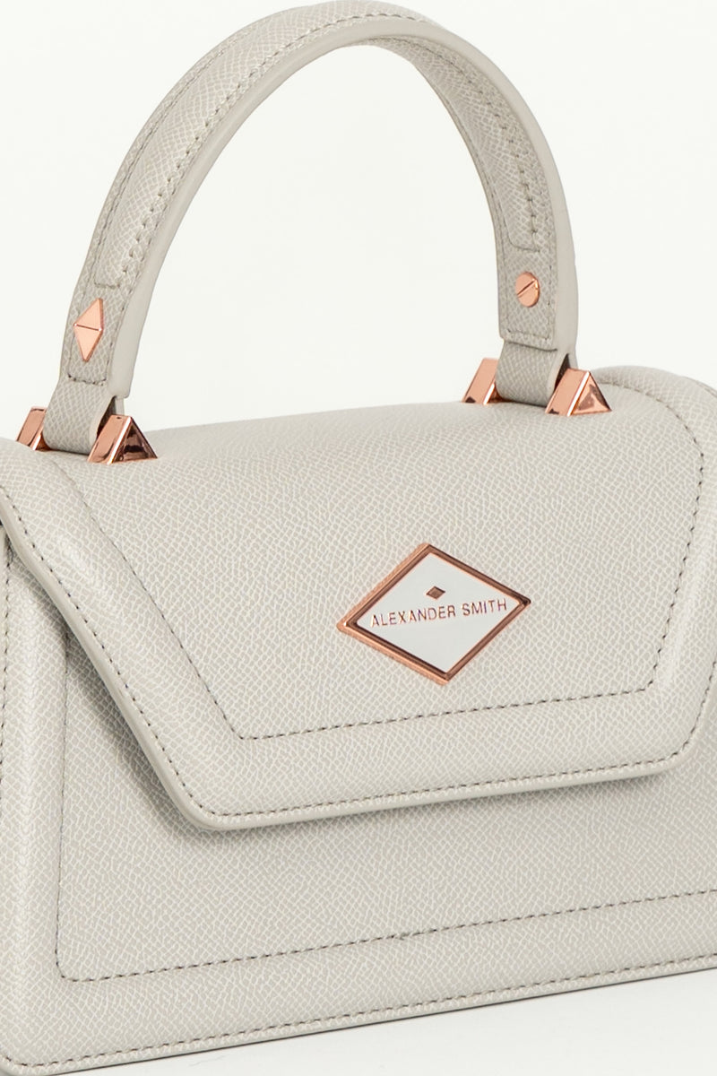 Borsa Elizabeth Mini Palmellato Pastel Grey