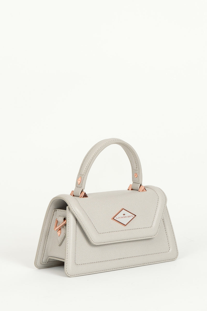 Borsa Elizabeth Mini Palmellato Pastel Grey