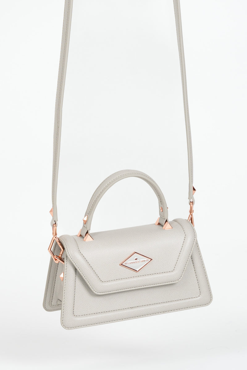 Borsa Elizabeth Mini Palmellato Pastel Grey