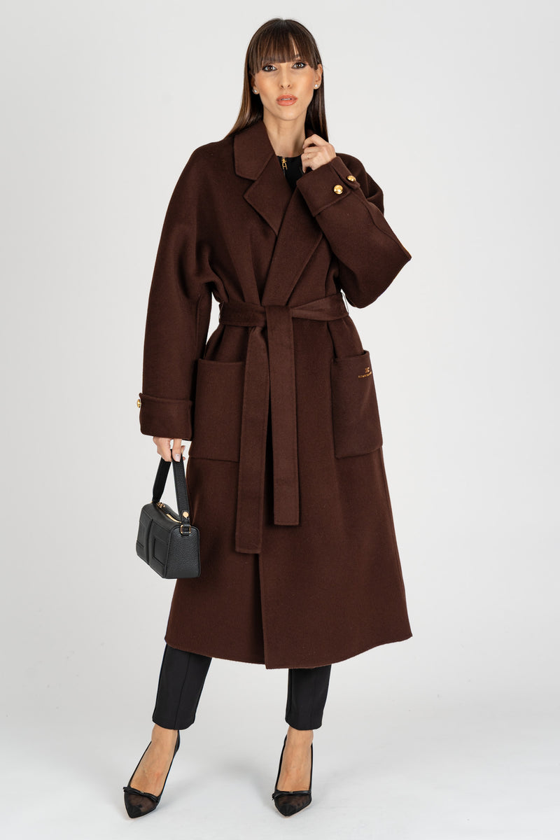 Cappotto in Panno Double Coffee