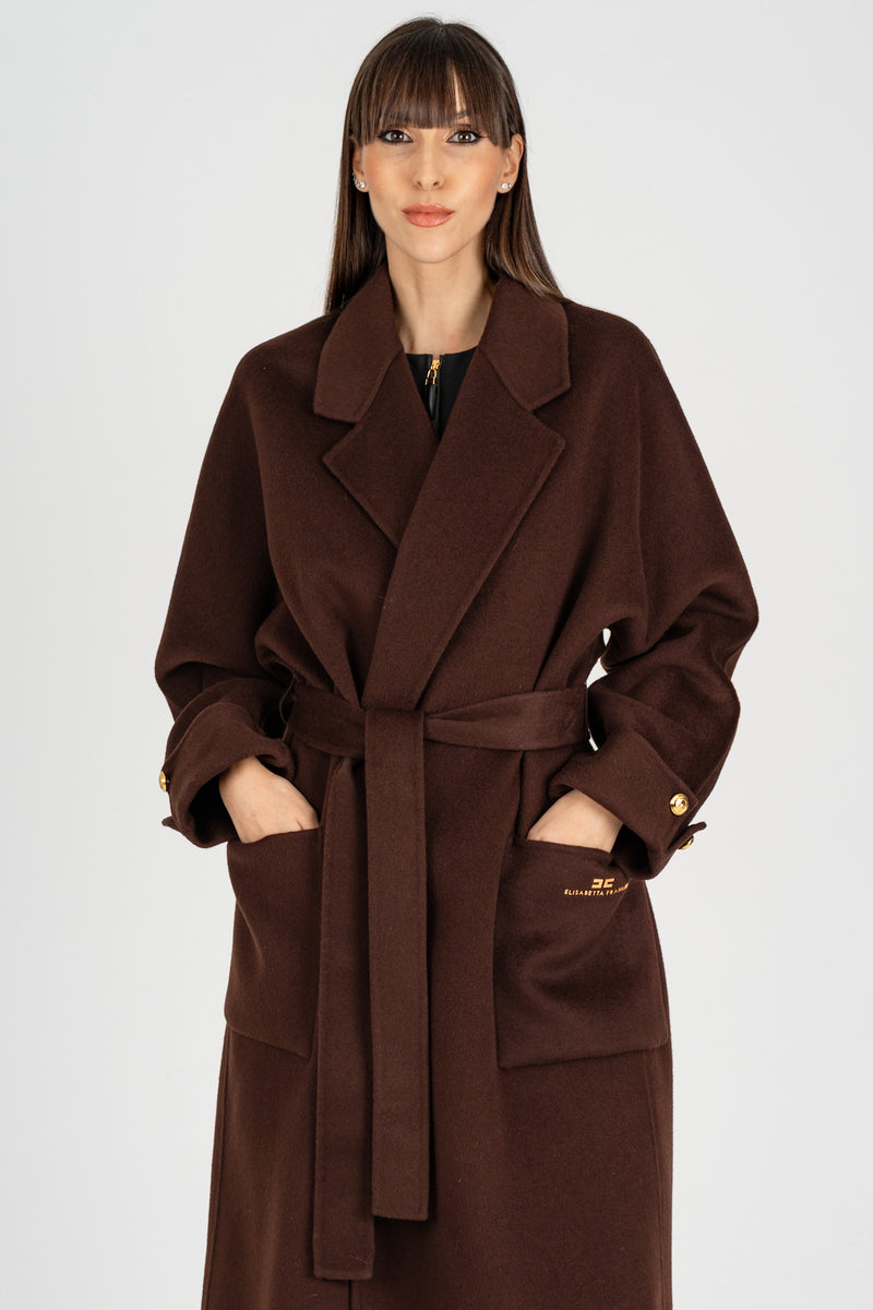 Cappotto in Panno Double Coffee