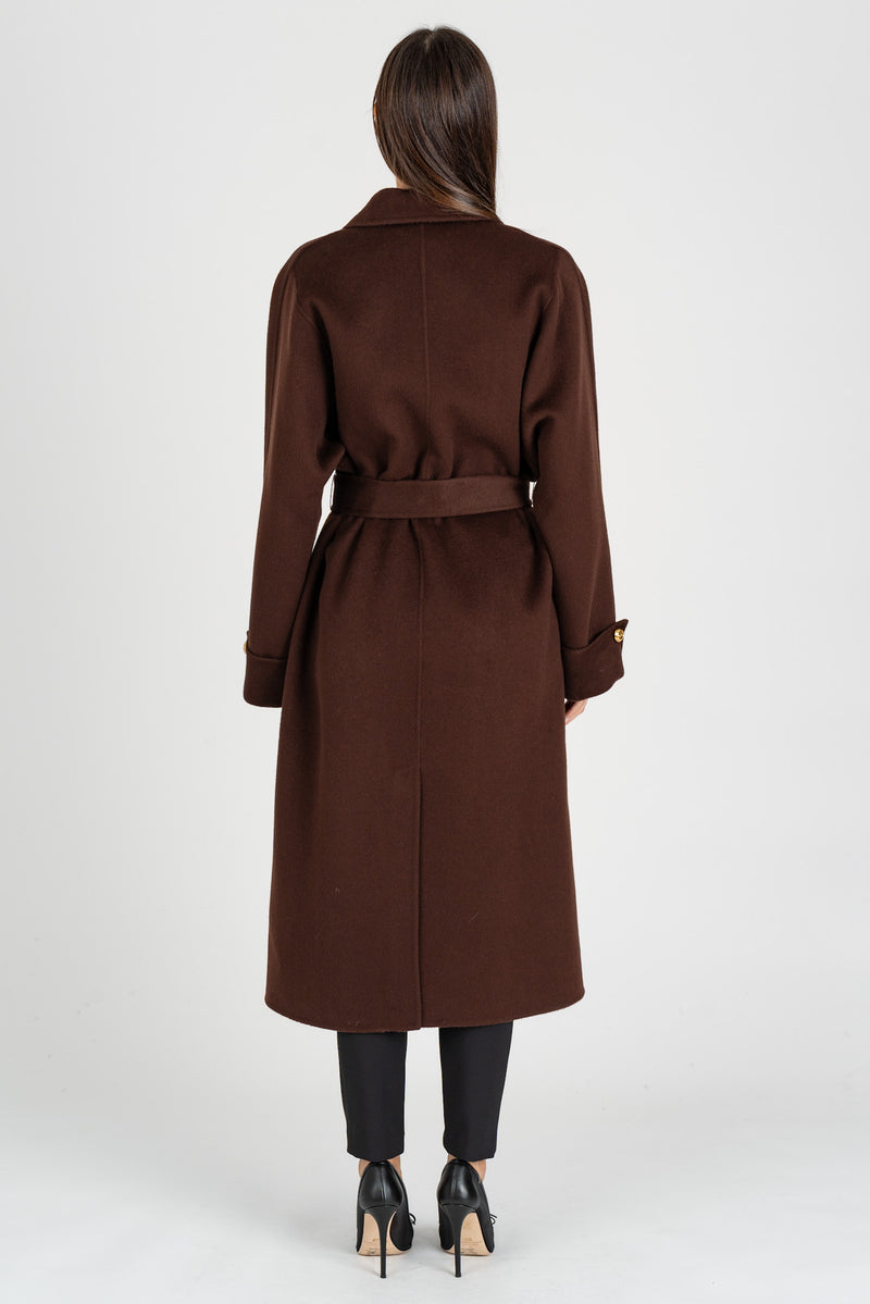 Cappotto in Panno Double Coffee