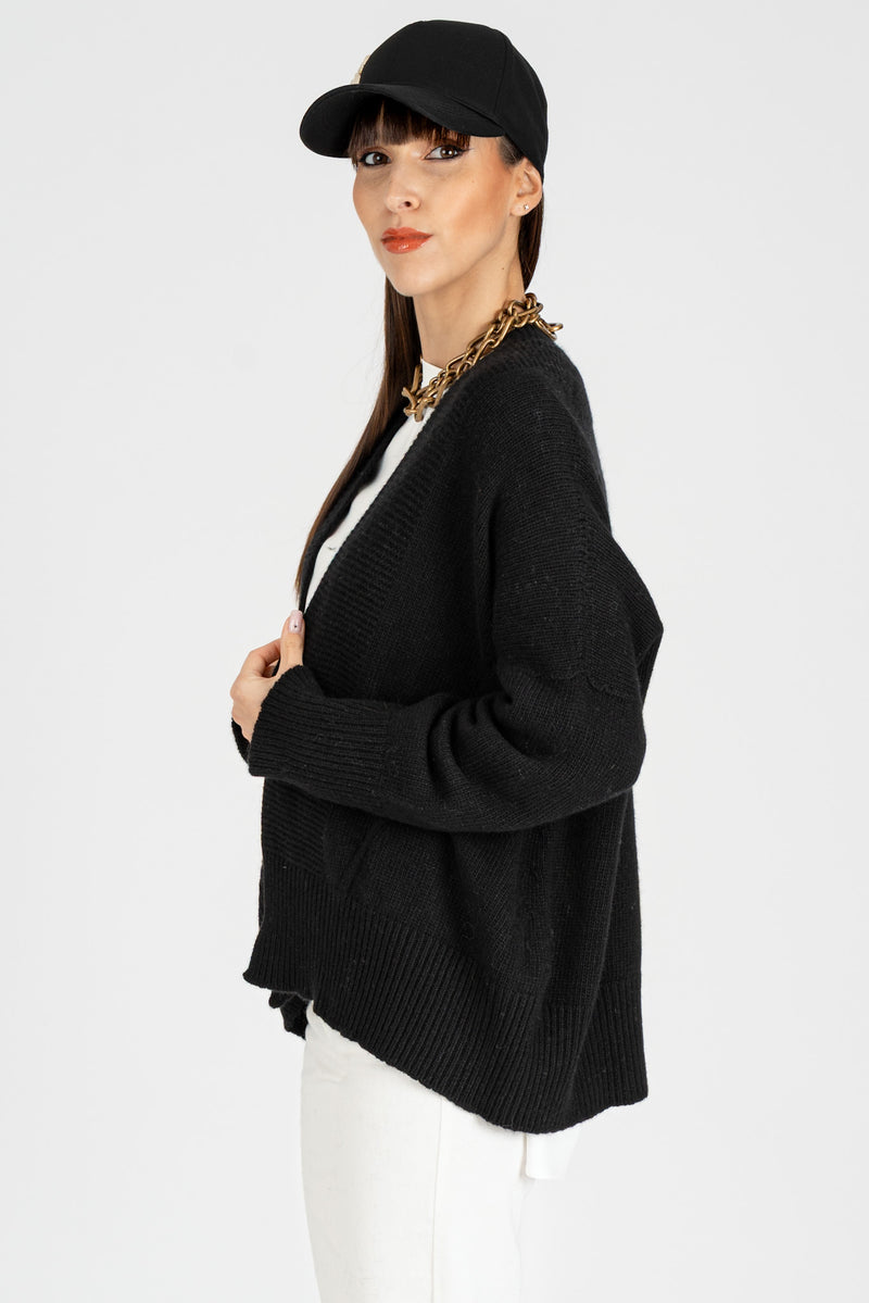 Cardigan Kimono Nero
