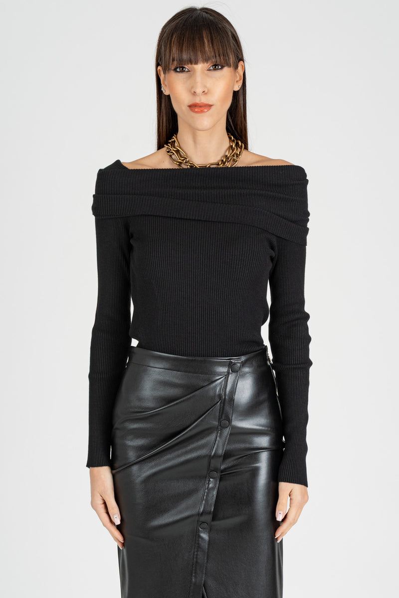 Maglia Scollo Schiffer Nero