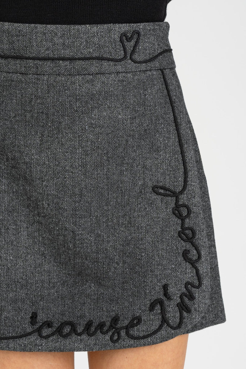 Gonna Pantaloncino Tweed