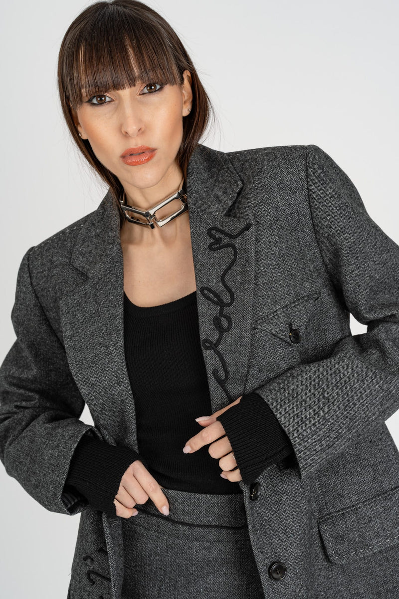 Giacca a Uomo Tweed