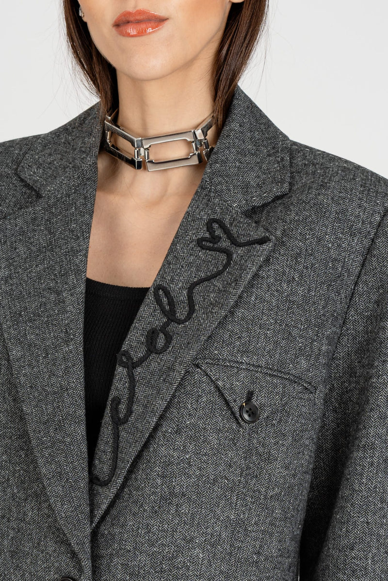 Giacca a Uomo Tweed