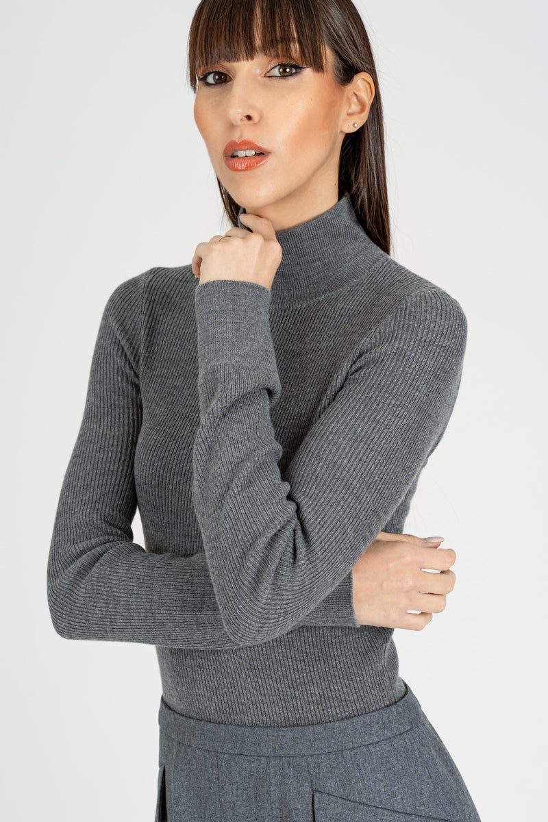Abito Corpino Maglia Grigio
