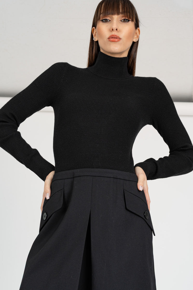 Abito Corpino Maglia Nero