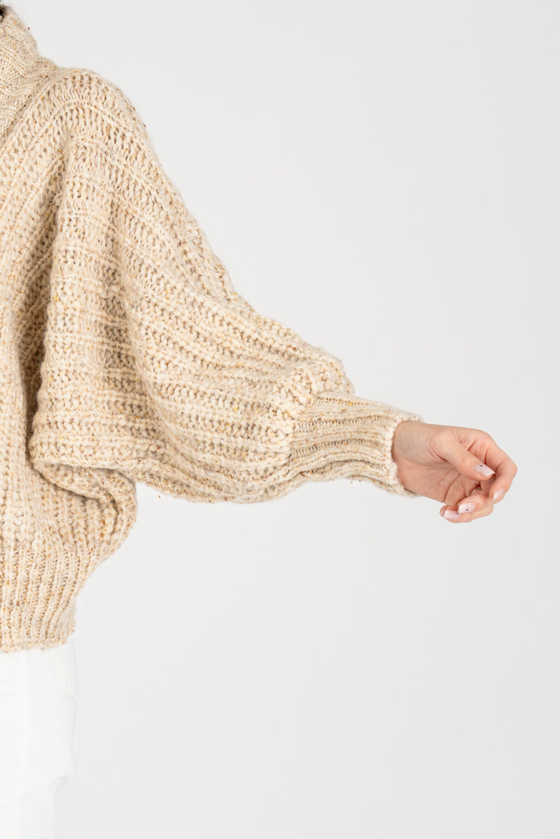 Giacca in Maglia Crema