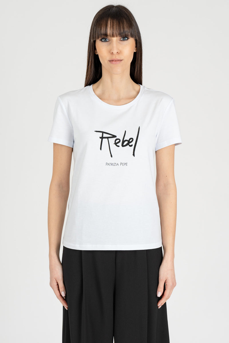 T-Shirt Rebel Bianco Ottico