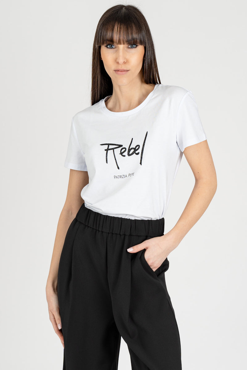 T-Shirt Rebel Bianco Ottico