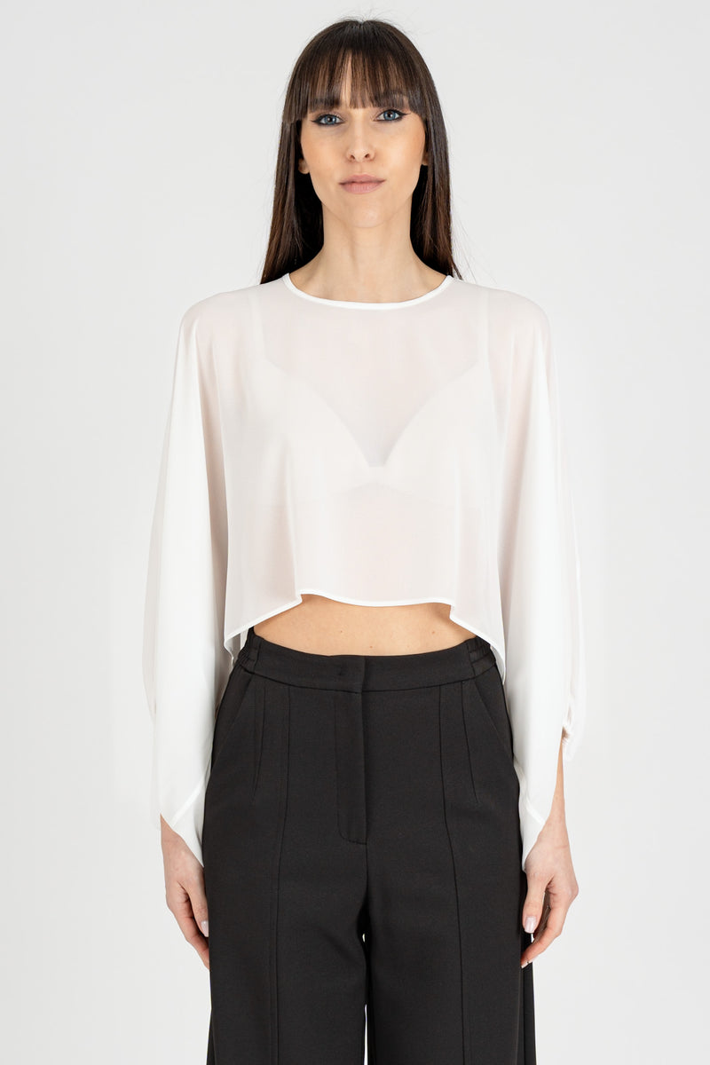 Casacca Cropped Bianca