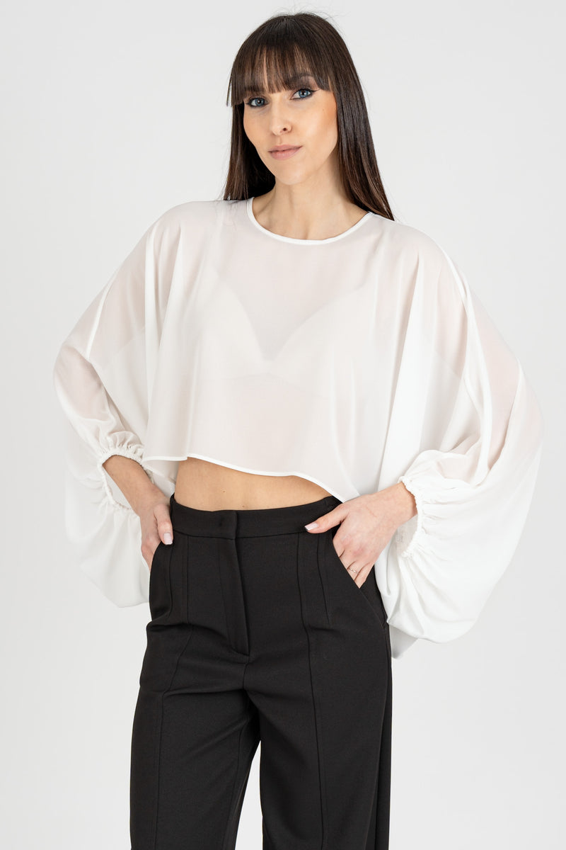 Casacca Cropped Bianca