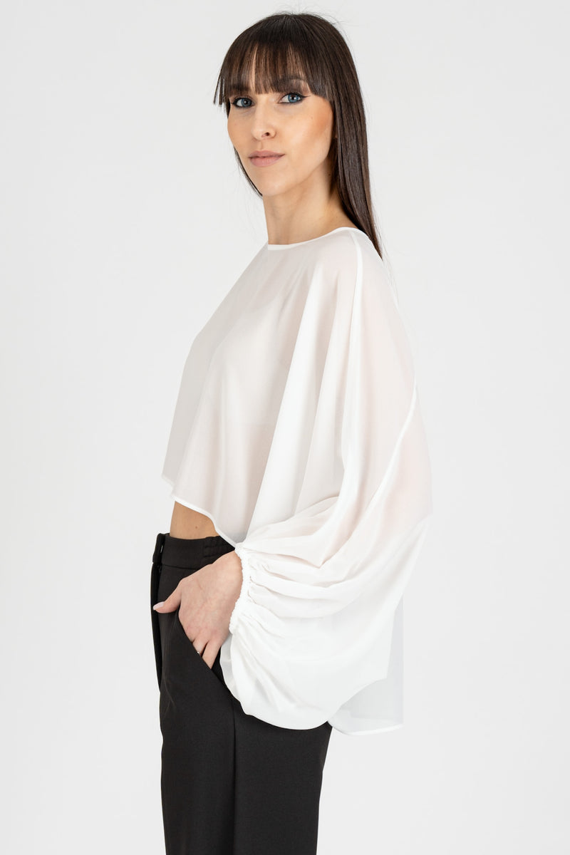 Casacca Cropped Bianca