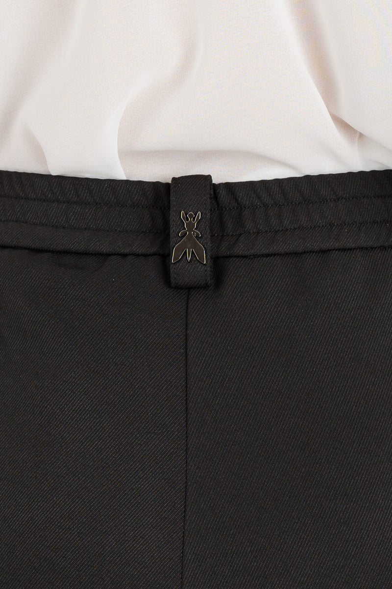 Pantalone Ampi con Pinces Nero