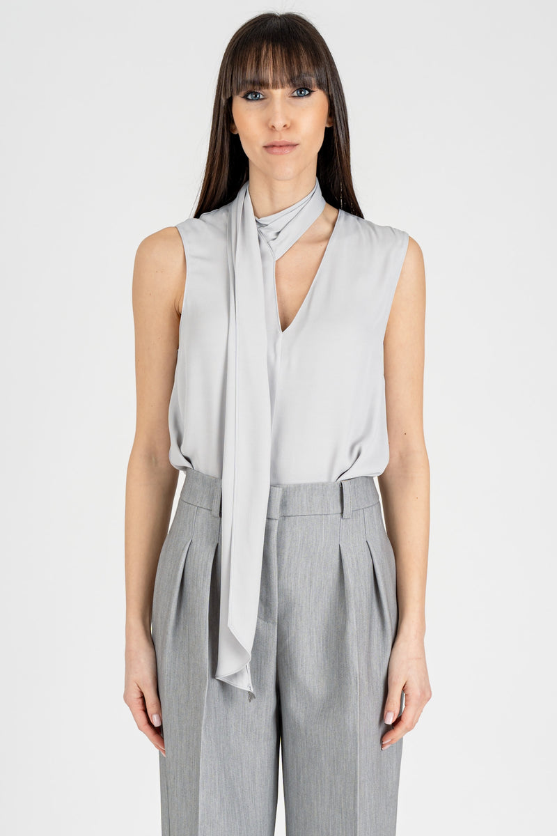 Blusa con Fusciacca Glass Gray